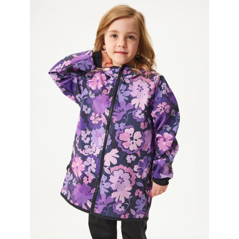 Laste softshell jope fliisvoodriga Basic, flowers