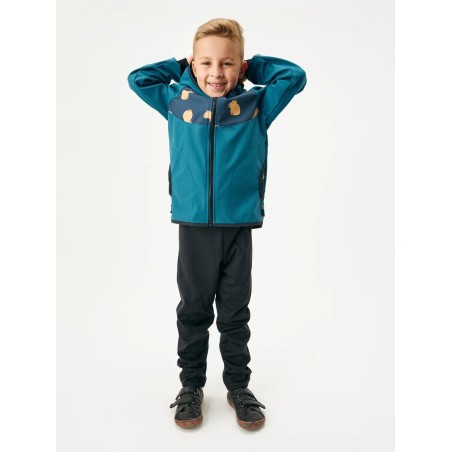 Laste softshell jope fliisvoodriga Basic, cobalt/kapibaara