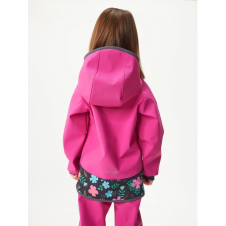 Laste softshell jope fliisvoodriga Basic, fuksia-lilled