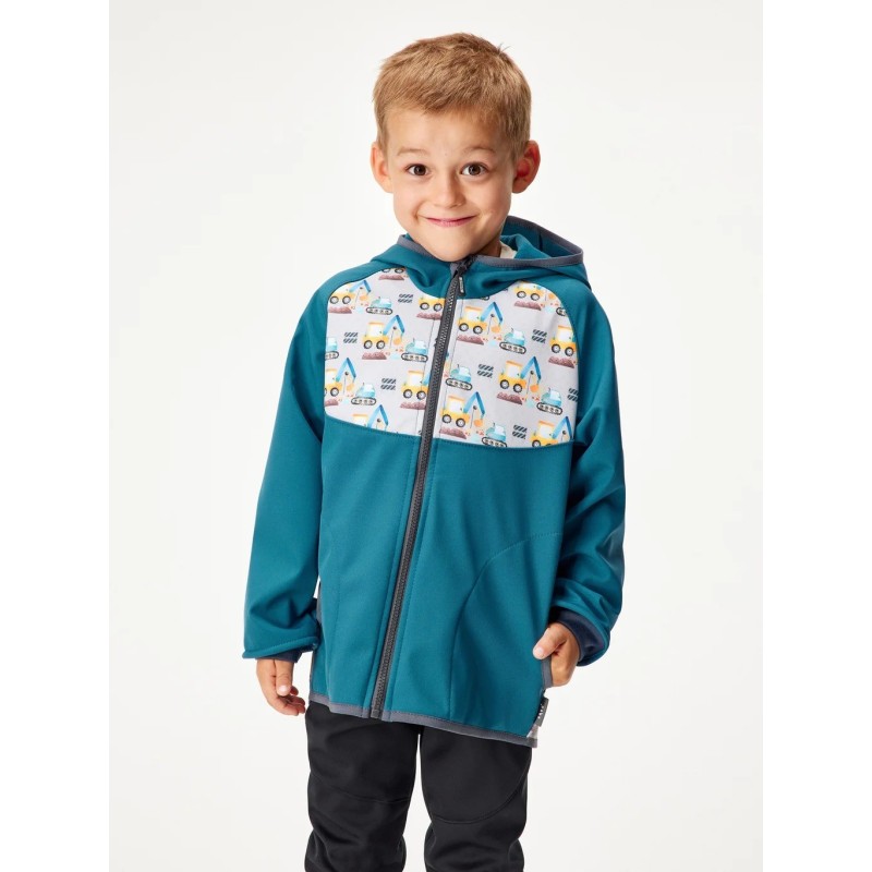Laste softshell jope fliisvoodriga Basic, cobalt/ehitus
