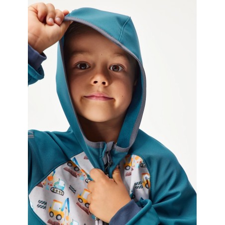 Laste softshell jope fliisvoodriga Basic, cobalt/ehitus