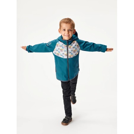 Laste softshell jope fliisvoodriga Basic, cobalt/ehitus