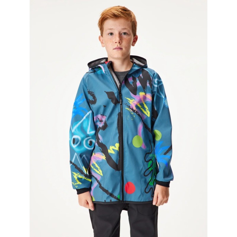 Laste softshell jope fliisvoodriga Basic, cobalt-fantasy