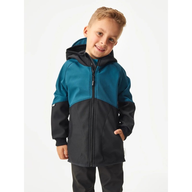 Laste softshell jope fliisvoodriga Street, must/cobalt