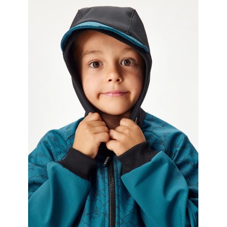 Laste softshell jope fliisvoodriga Street, must/cobalt mäed