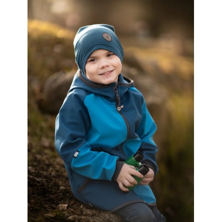 Laste softshell jope fliisvoodriga Street, cobalt-türkiis