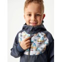 Laste softshell jope ilma voodrita, hall-ehitus