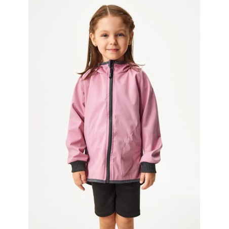 Laste softshell jope ilma voodrita, roosa