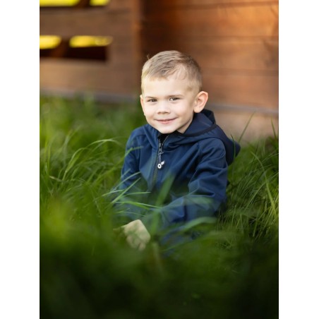 Laste softshell jope ilma voodrita, tumesinine