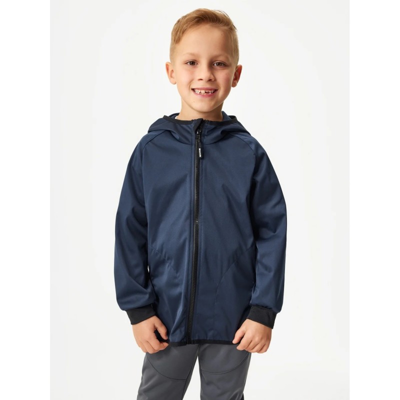 Laste softshell jope ilma voodrita, tumesinine