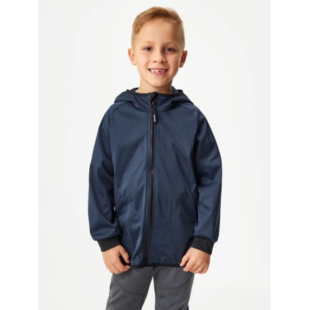 Laste softshell jope ilma voodrita, tumesinine