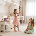 Multifunktsionaalne RGB lamp Bluetooth kõlar karaoke häälmodulaator SD-kaart AUX lilla