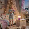 Multifunktsionaalne RGB lamp Bluetooth kõlar karaoke häälmodulaator SD-kaart AUX lilla