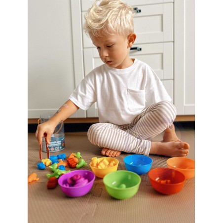 Montessori õppemäng Värvisorteerija dinosaurused 56 tk.