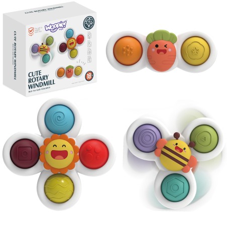 BABY Spinner kolm-ühes sensoorne hariv mänguasi