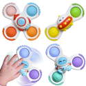BABY Spinner Sensory Toy Rocket Alien Ufo 3 tk.