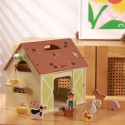 CLASSIC WORLD Puidust talumaja Vintage figuurikomplekt 17 tk.