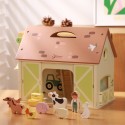 CLASSIC WORLD Puidust talumaja Vintage figuurikomplekt 17 tk.