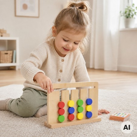Montessori värvi ja kuju puslemäng