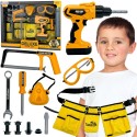 Little Handyman Tool Set Kaitseprillid Kruvikeeraja Tööriistarihm 16 tk.