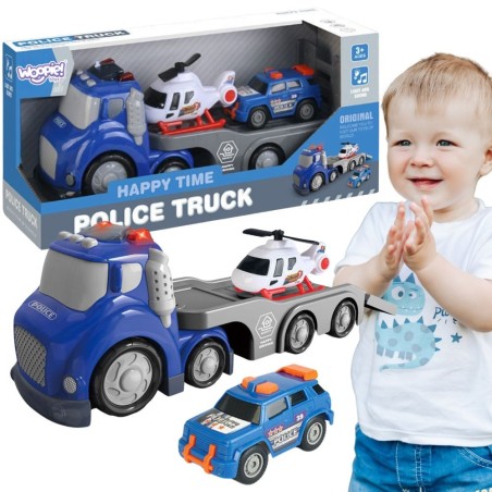 Blue Police City Trucki heli- ja valgusefektid