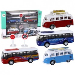 Hõõrdeajamiga matkabussid 1:87 4 tükki