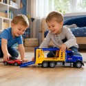 Puksiirauto transporter auto valguse heli skaalaga 1:14