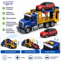 Puksiirauto transporter auto valguse heli skaalaga 1:14