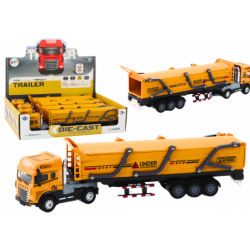 Haagisega veoauto TIR-veoauto 1:24 Helib kollane