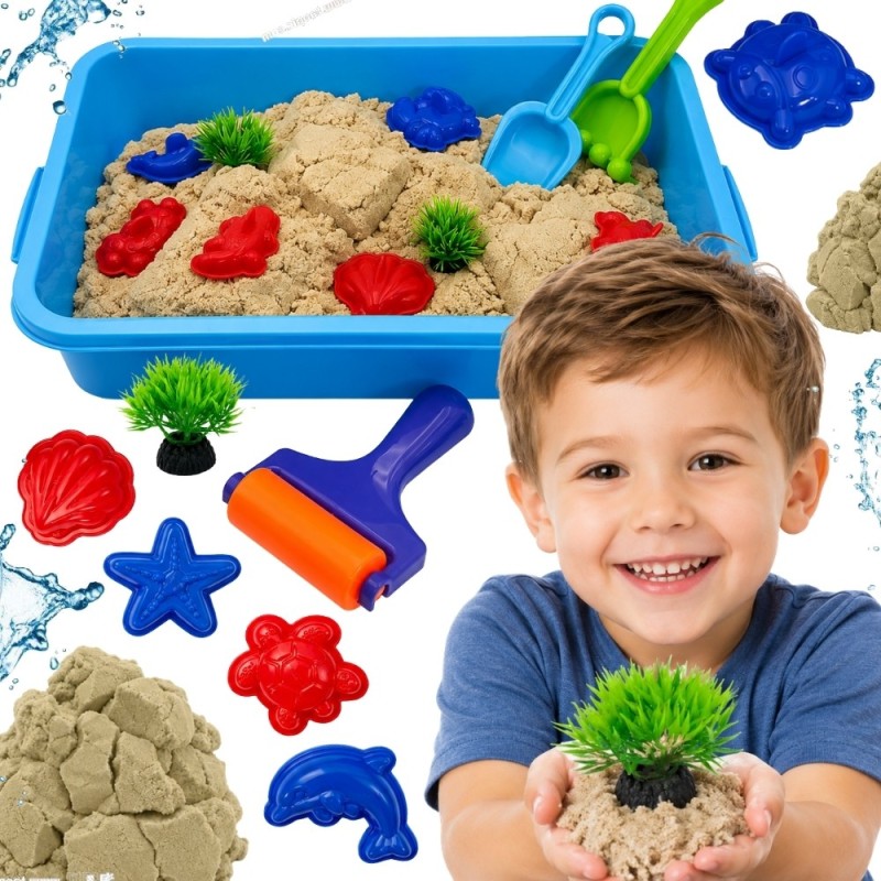 Kinetic Sand Magic for Water 18-osaline komplekt koos ümbrisega