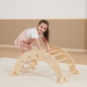 Puidust Montessori naturaalne kaar kiik