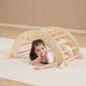 Puidust Montessori naturaalne kaar kiik