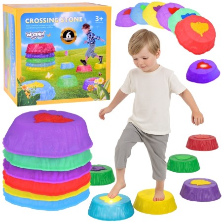 Balance Stones Glowing Sensory Balance Treening 6 tk