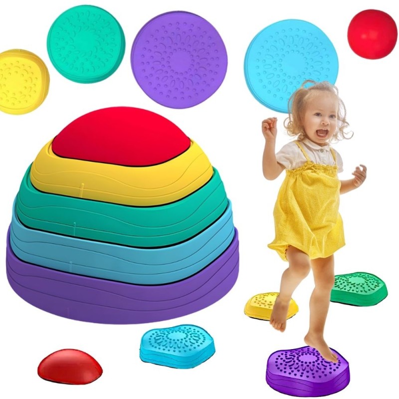 Sensory Path Tasakaalukivid Lastele Tasakaalutreeninguks 5 tk.