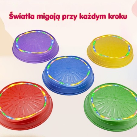 Interaktiivsed tasakaalukivid heli ja valgusega 5 tk.