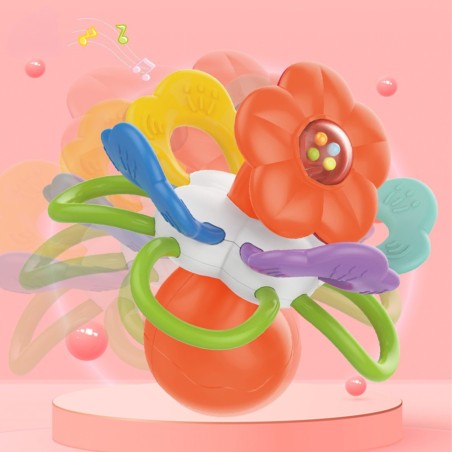 BABY Rattle Sensory Teether Flower 0m+