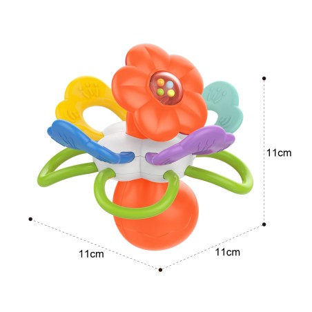 BABY Rattle Sensory Teether Flower 0m+