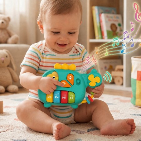BABY interaktiivne klaver helikopter Elephant muusikalised helid 18 m+
