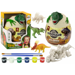 Dinosaurustega muna DIY pintslite roheliseks...