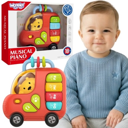 BABY Interaktiivne klaver buss Lion  18m