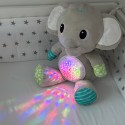 BABY Elevandi kaisukas projektori ja rahustavate helidega 12 meloodiat