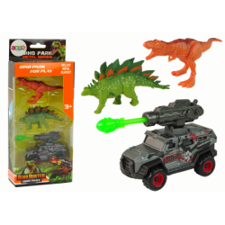 Dinosauruste figuuride komplekt auto raketroheline