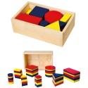 Puidust Dienes plokid geomeetrilised figuurid Montessori