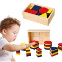 Puidust Dienes plokid geomeetrilised figuurid Montessori