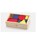 Puidust Dienes plokid geomeetrilised figuurid Montessori