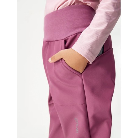 Softshell püksid fliisvoodriga Simple, plum