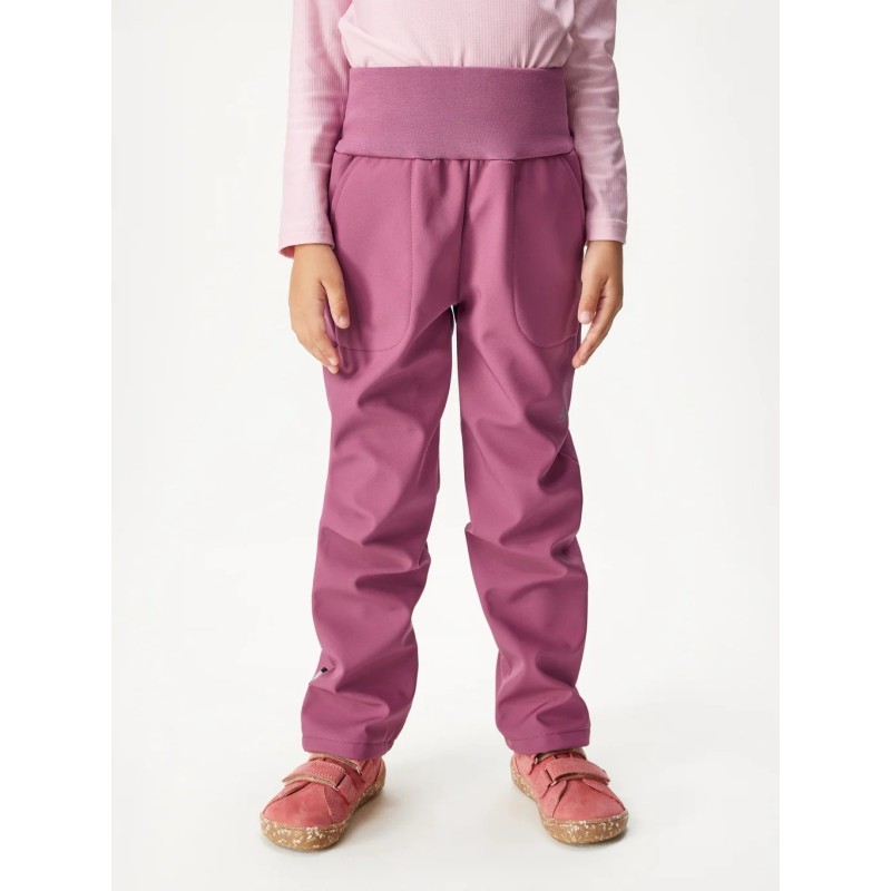 Softshell püksid fliisvoodriga Simple, plum