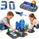 Magnetilised ehitusklotsid 3D politseiautod 91 osa