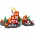 3D magnetilised ehitusklotsid tuletõrjebrigaad 2 autot 92 osa