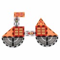 3D magnetilised ehitusklotsid tuletõrjebrigaad 2 autot 92 osa